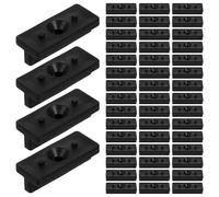 CTIRCHIU 100pcs Outdoor Pe Composite Decking Fasteners T-Shaped Clips 6mm for Deck Boards with 8mm Height and 5.5mm Gap High-Strength Deck Clips for Outdoor Installation