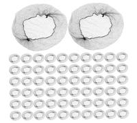 CTIRCHIU 100pcs Transparent Hair Nets for Ballet Buns Invisible Mesh Bun Covers for Women Hair Wraps Soft Elastic Hairnet for Weddings Parties Stage Performances