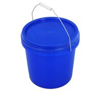 CTIRCHIU 10l Food Storage Container Plastic Pail Container round Plastic Bucket with Lid Easy to Transport Versatile Use for Storing Food and Art Crafts Projects