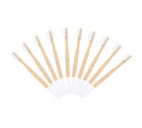 CTIRCHIU 10pcs Bamboo Toothbrush Set with Soft White Bristles Non Slip Ergonomic Handle for Adults Reusable Natural Manual Brushing Toothbrushes