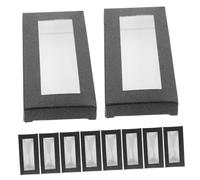 CTIRCHIU 10pcs Elegant Hollow Cardboard Eyelash Cases for Travel Portable False Eyelash Organizers Chic Makeup Storage Durable Lash Holders for Easy Organization