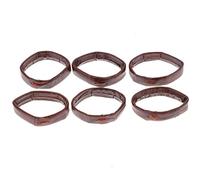 CTIRCHIU 10Pcs Genuine Leather Watch Band Keepers Durable Watch Strap Hoops for Bands Easy to Install Watchband Rings Skid Design for Comfortable Wear