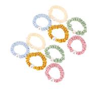 CTIRCHIU 10pcs Pearl Embellished Hair Holder with Soft Elastic Bands for Ponytail Hair Bun Wrist Tie Comfortable No Pull Design for Sports Enthusiasts and Everyday Styling