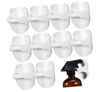 CTIRCHIU 10pcs Strong Hold Adhesive Spray Bottle Hangers Wall Hooks for Hair Styling Products No Drilling Easy Removal