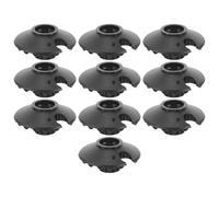 CTIRCHIU 10pcs Trekking Pole Tip Mud Pad Protective Caps for Cane Hiking Walking Stick Replacement Tips Plastic