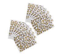 CTIRCHIU 12pc Leopard Print Temporary Tattoos with Glitter Hydrographic Film Realistic Water Transfer Body Art Stickers for Men Women Easy Apply and Removable Decorative Leopard Tattoos