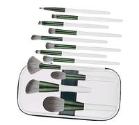 CTIRCHIU 12Pcs Makeup Brush Set with Handle Professional Cosmetic Kit for Blush Contouring Eyeshadow More Includes Travel Bag for Women Teens