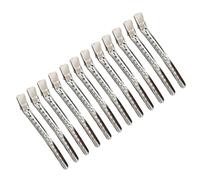 CTIRCHIU 12pcs Stainless Steel Long Nose Hair Dye Clips, Easy to Hold and Practical Hairdressing Sectioning Tools for Professional Salon and DIY Hair Dye