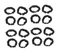 CTIRCHIU 15Pcs Black Ties for Women Durable Elastic Bands for Everyday Use Simple Design Matches All Hairstyles Hair Accessories for Women