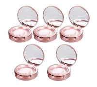 CTIRCHIU 15Pcs Rose Gold Double Layer Eyelash Lash Case Set with Mirror, Lash Holder, and Base Tray - Eyelash Storage Box for Makeup and Travel