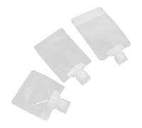 CTIRCHIU 15pcs Travel Cosmetic Refillable Squeeze Pouches Set Flip Cap 30ml 50ml 100ml for Shower Gel Shampoo Lotion Toiletries Portable Shower Bag