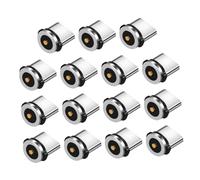 CTIRCHIU 15Pcs USB C Magnetic Adapter Aluminum Rotating Connector for Fast Charging Data Transmission Compatible with Type C Devices Adsorption Durable Design