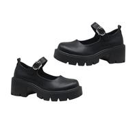 CTIRCHIU 1Pair Stylish Women Chunky Heels Shoes Comfortable Block Heels for Casual Formal Occasions for Spring Autumn Breathable Day Wear Black