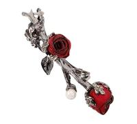 CTIRCHIU 1pc Retro Rose Alloy Spring Hairpin for Women Elegant Hair Clip for Parties Weddings and Daily Wear Beautiful Headdress for Various Dress-ups and Celebrations