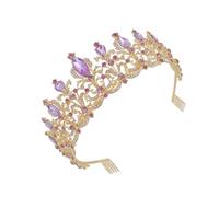 CTIRCHIU 1Pc Rhinestone Bridal Crown Headdress for Women Elegant Wedding Dress Accessory Comfortable Fit Durable Design for Princess Bride Special Occasions