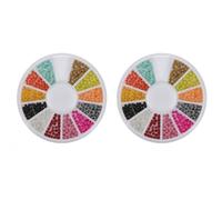 CTIRCHIU 2 Box Colorful Nail Caviar Beads for Nail Decoration Plastic Creative Delicate Beads Suitable for Personal and Professional Use and Youth