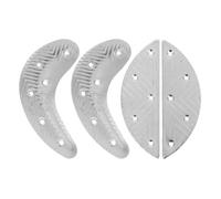 CTIRCHIU 2 Pairs Metal Heel Plates Boot Heel Repair Pads Shoe Sole Repair Tips Half Moon Crescent Shape for Men’s Shoes Sturdy Sole Protection