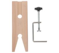CTIRCHIU 2 Pcs Adjustable Angle and Height Desk Clamps with Wood and Iron Construction for Craft Repair and Hobby Projects, No Drilling Required Small Desk Clip Table Clamp