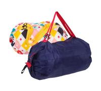 CTIRCHIU 2 Pcs Large Capacity Foldable Shopping Tote Bag for Women Reusable Oxford Cloth Grocery Tote with Heavy Duty Design Portable Fold and Carry Duffle Bag for Daily Market Travel and