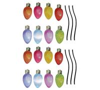 CTIRCHIU 2 Sets Fridge Magnet Christmas Decor Reflective Bulb Shaped Stickers for Car Garage Decoration Set