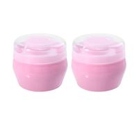 CTIRCHIU 2 Sets Portable Powder Puff with Handle Soft Fluff Talcum Applicator for Skin for Shower and Summer Use for Boy Girl