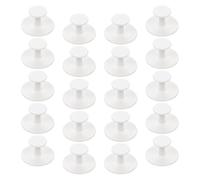 CTIRCHIU 20pcs Adhesive Door Window Pull Handles Self-Stick Paste Type Cabinet Drawer Pull Knobs for Home Bathroom Glass Doors Without Drilling Installation