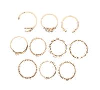 CTIRCHIU 20Pcs Women Moon Star Ring Set Chic Finger Rings for Stacking Durable Jewelry for Daily Use Parties and More Unique Personalization for Every Style