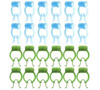 CTIRCHIU 24pcs Nose Clips for Breathing Training and Nosebleed Stopper, Professional Nasal Clips with Blue and Green Colors, Suitable for Sleep and Nasal Congestion Relief