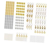 CTIRCHIU 250pcs Dreadlock Hairpins Set Metal Shell and Leaf Charms for Girls Gold and Silver Hair Decoration for Dreadlocks Braids and Hairstyles