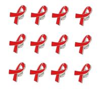 CTIRCHIU 25pcs Red Awareness Pin Brooch Heart Health Lapel Pins for Medical Organizations