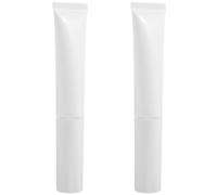 CTIRCHIU 2pcs 15g Refillable Flocked Head Soft Squeeze Tubes for Travel Makeup Containers, Mini Toiletry Lotion Bottles for Sample and Concealer Storage