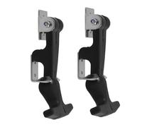 CTIRCHIU 2pcs Adjustable Black Flexible Latch Handles with Stainless Steel Buckles Heavy Duty Box Hasp Latch Replacement for Boat Hatch Rv Cabinet
