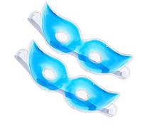 CTIRCHIU 2pcs Blue Gel Ice Eye Mask for Comfortable Eye Relaxation Made of Pvc Material for Anytime Anywhere Use to Fatigue and Dark Circles