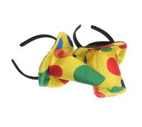 CTIRCHIU 2pcs Clown Headband Horns Headband Silly Xmas Hat Top Hat for Halloween Cosplay Carnival Accessories