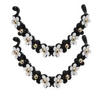 CTIRCHIU 2pcs Elegant Plastic Flower Banana Clips for Women Strong Hold Creating High Ponytails Sl inish Hair Accessories for Everyday Use