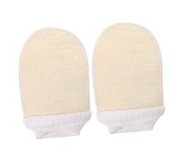 CTIRCHIU 2Pcs Exfoliating Loofah Shower Gloves Comfortable Bath Scrubbers for Deep Cleaning Skin Nourishing Bath Accessories for Daily Use