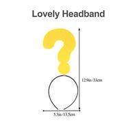 CTIRCHIU 2pcs Funny Hair Accessories with Question Mark Headband Creative Headdress for Parties and Festivals Unisex Costume Prop for All Ages for Self and Memorable Moments