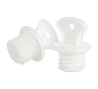 CTIRCHIU 2pcs Hot Water Bottle Stoppers Rubber Replacement Caps with Good Sealing Function and Easy to Use Design White Simple Shape for Hot Water Bottles