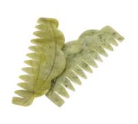 CTIRCHIU 2pcs Jade Hair Care Combs for Scalp Massage Natural Lightweight Women Massage Tools Durable and Smooth Jade Material for Enhanced Blood Flow and Relaxation