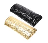 CTIRCHIU 2pcs Love-heart Nail Art Hand Rest Pillow Half-Moon Manicure Support Cushion Soft PU Hand Pad for Professional Use for Nail Technicians and Home Manicures