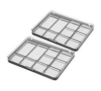 CTIRCHIU 2Pcs Magnetic Eyeshadow Palette with Pans Empty Cosmetics Tray for DIY Makeup Portable and Lightweight for Travel Convenient Storage for Eye Shadows