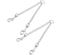 CTIRCHIU 2pcs Metal Dog Collar Buckles Heavy Duty Backup Clasp Leash Connector for Pet Dogs Providing Extra Security and Easy Attachment Working with Large Strong