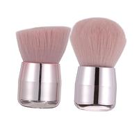 CTIRCHIU 2pcs Mushroom Head Foundation and Blusher Makeup Brushes Portable Powder Cosmetic Face Brushes for Loose Powder and Face Blush Application