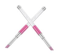 CTIRCHIU 2pcs Nail Polishing Pen Sanding Nail File and Cuticle Pusher for Art Sculpture Pen for Salon and Home Use