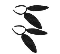 CTIRCHIU 2pcs Rabbit Ear Headbands for Party Cute Bunny Hair Hoops for Women Premium Cloth Material Hair Accessories for Cosplay and Family Gatherings