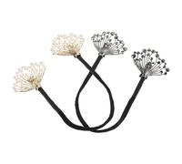 CTIRCHIU 2pcs Rhinestone Hair Curler Versatile Bun Maker for Elegant Bridal and Wedding Hairstyles for Daily Wear and Special Occasions