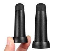 CTIRCHIU 2pcs Rubber Umbrella Tip Covers with Umbrella Hat Black Replacement Parts Reduce Friction Prevent Dent