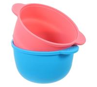 CTIRCHIU 2Pcs Silicone Wax Bowls Folding Hair Removal Waxing Pots Reusable Non-Stick Wax Warmer Containers for Home Waxing Accessory Random Color Random Color