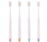 CTIRCHIU 2pcs Superfine Bristle Toothbrushes with Soft Flocking Material Anti-Slip Handle for Postpartum Oral Care Teeth Cleaner Pack Random Random Color