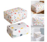 CTIRCHIU 2pcs Thickened Quilt Storage Bags Large Dustproof Quilt Organizer with Zipper, Practical Clothes and Blanket Storage Pouch for Moving and Home Organization